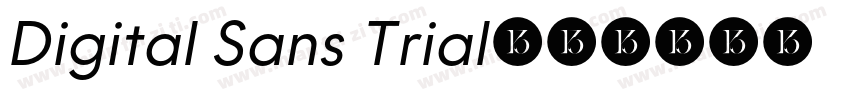 Digital Sans Trial字体转换